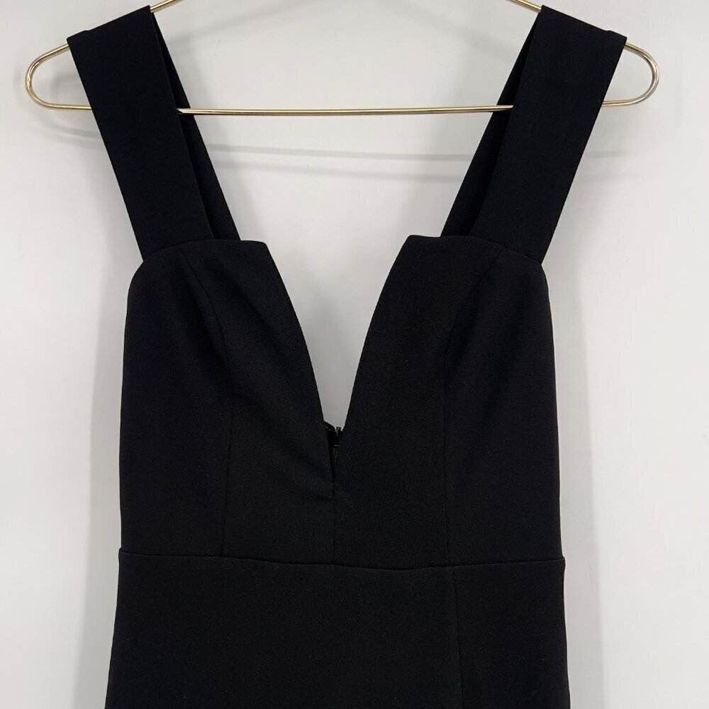 Lulus Black Deep V-Neck Sleeveless Cocktail Formal Maxi Dress Size Small NWT - Picture 4 of 13